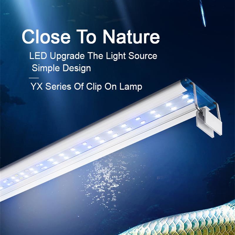 Aquarium Plant Light - Clip impermeável extensível na lâmpada para