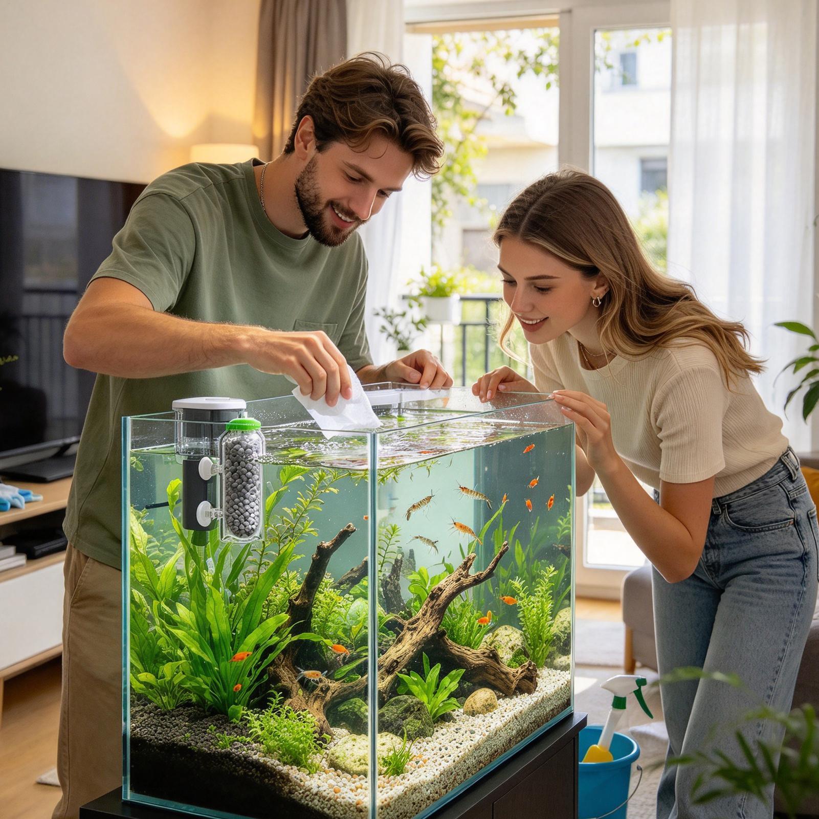 Aquarium Planted Tank Filter - Difusor de oxigênio para aquário, filtro