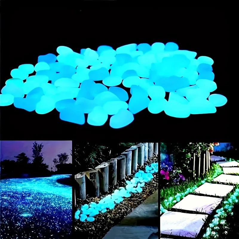 Plant Aquarium Pot - 100/500 peças de pedras que brilham