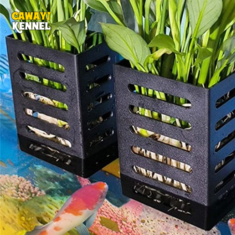 Aquarium Plants Live - Plástico Quadrado Oco Cesta De Armazenamento
