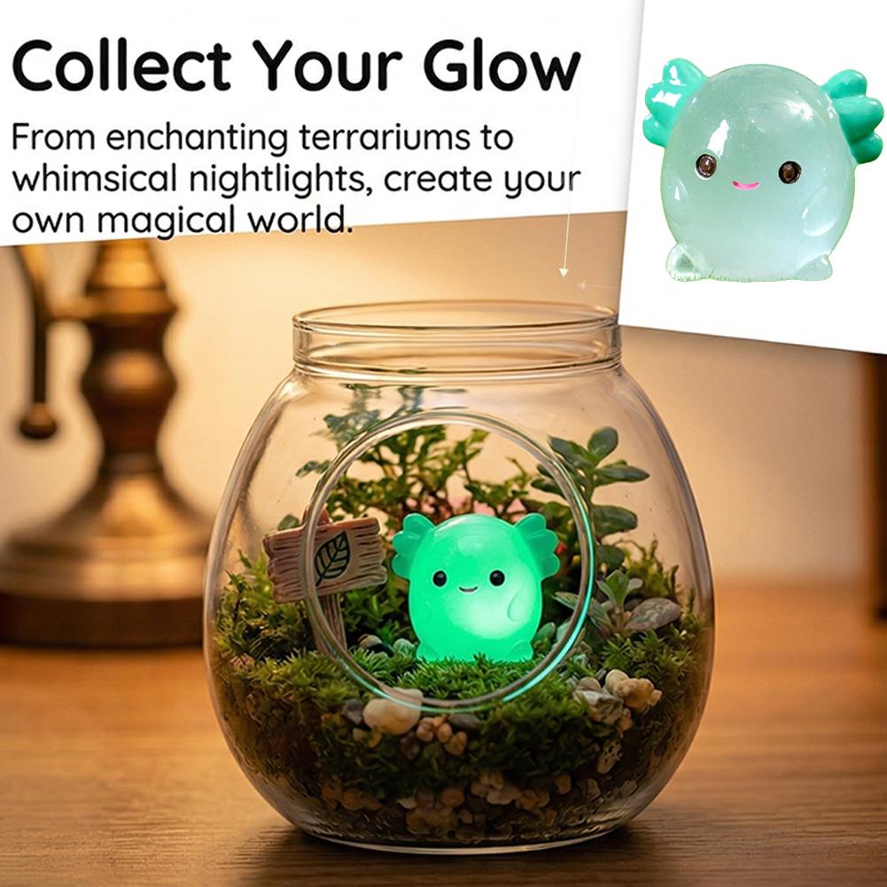 Miniaturas de axolote luminosa - Aquarium Moss avaliação e preço
