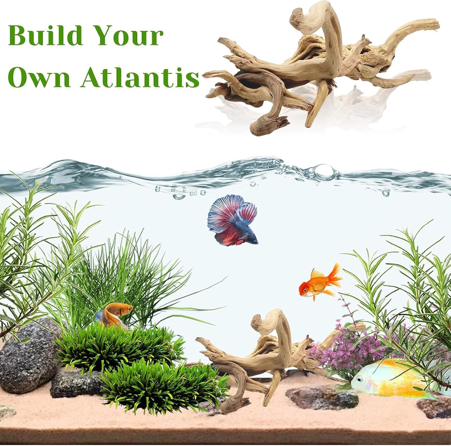 1 Peça de Madeira Natural Flut - Aquarium Driftwood avaliação e preço