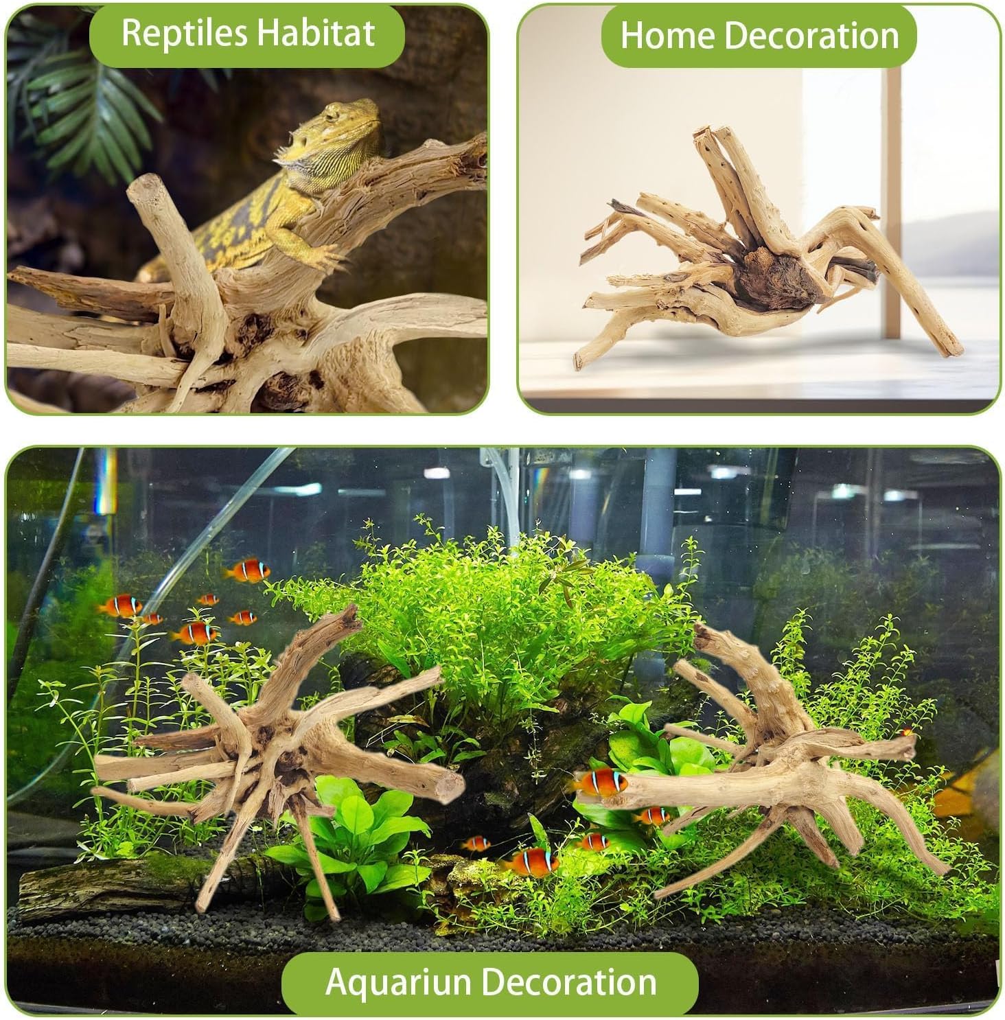 1 Peça de Madeira Natural Flut - Aquarium Driftwood avaliação e preço