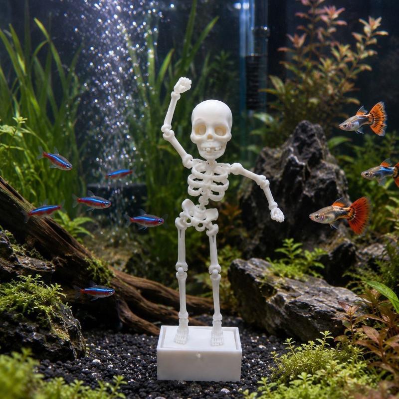 1 peça de esqueleto dançante m - Aquarium Plants Live avaliação e preço