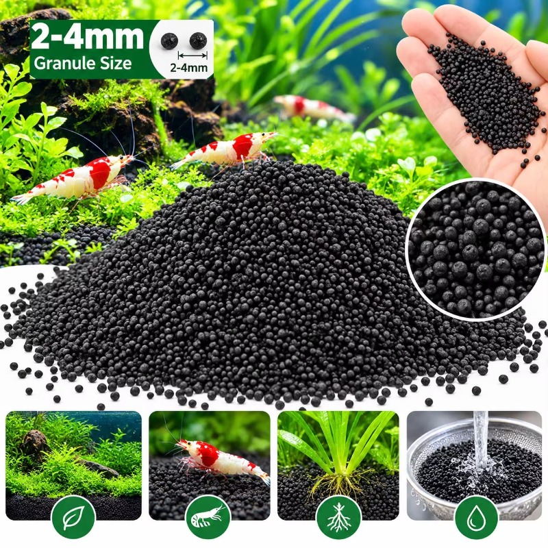 Substrato de solo preto para a - Aquarium Plant Substrate avaliação e preço
