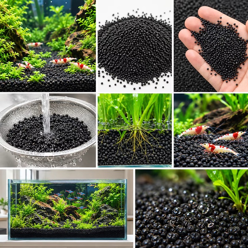 Substrato de solo preto para a - Aquarium Plant Substrate avaliação e preço